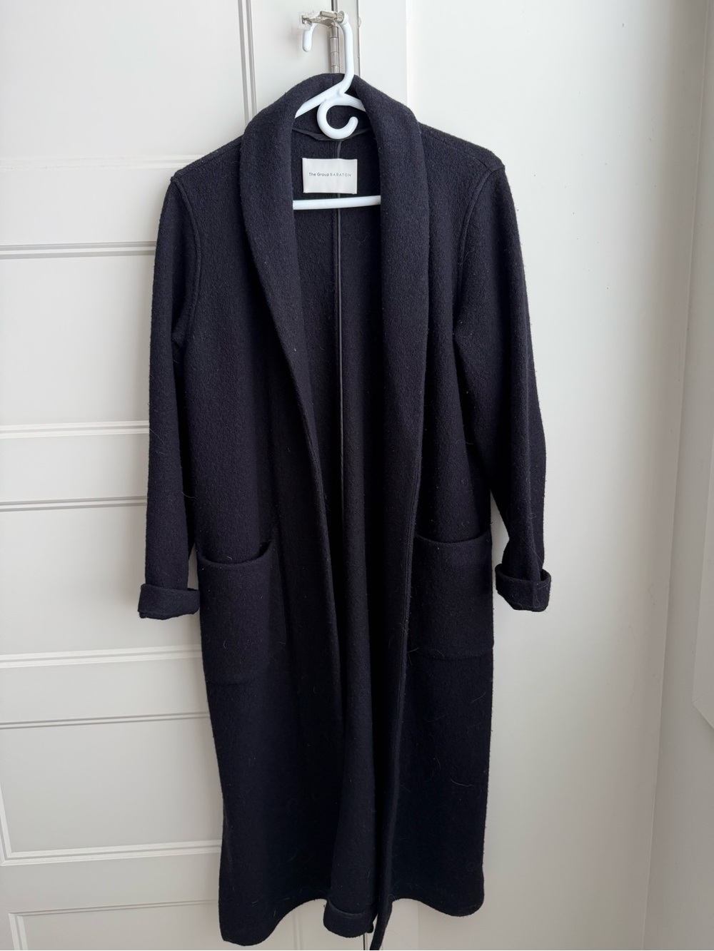 Babaton Long Open-Front Sweater/Coat